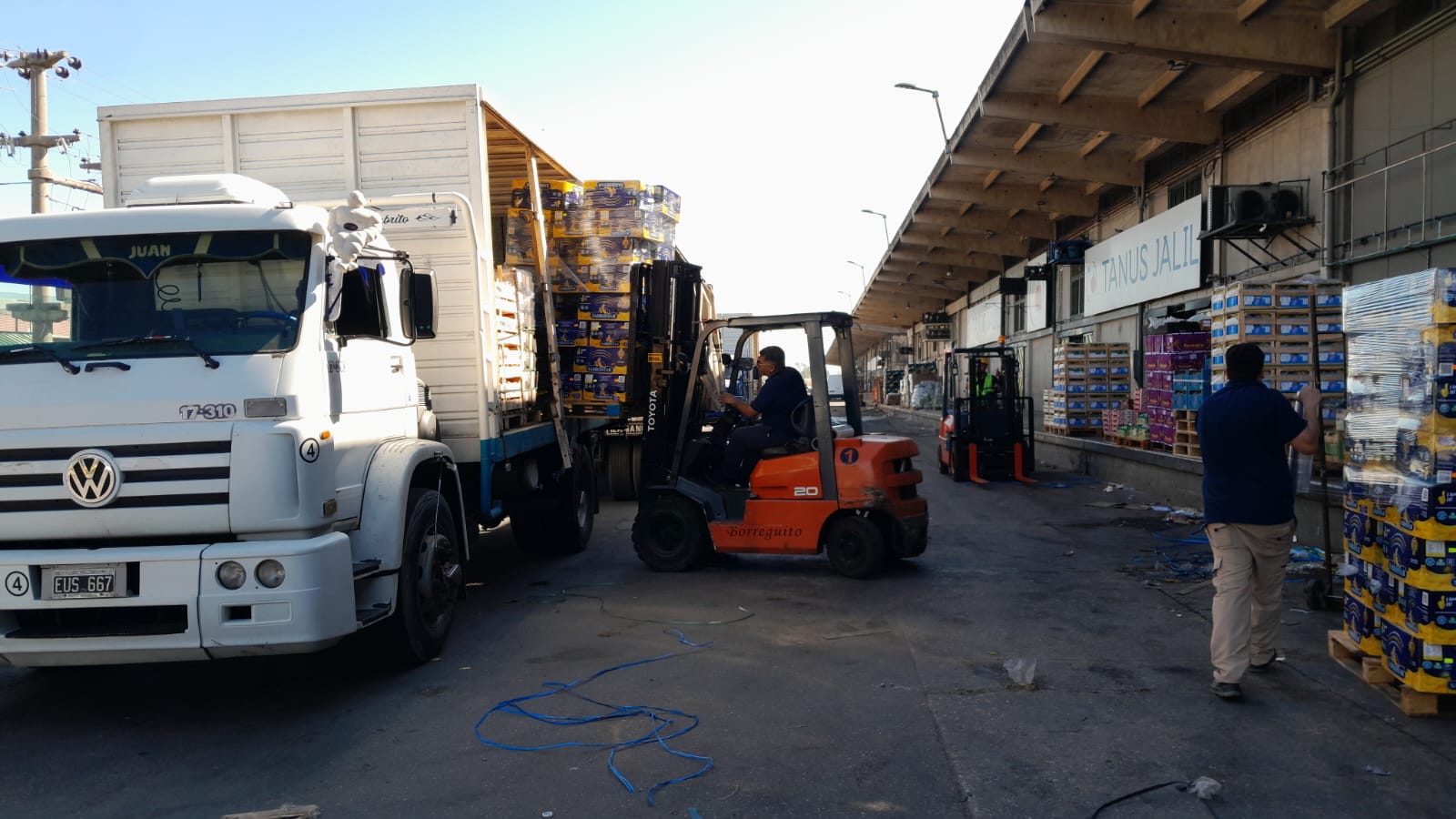 Camión Charanguito transportando carga por ruta